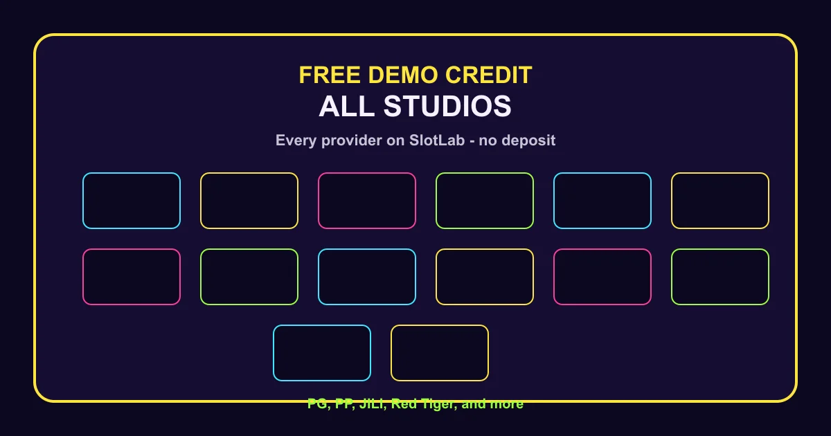 Free demo credit across all slot studios on SlotLab