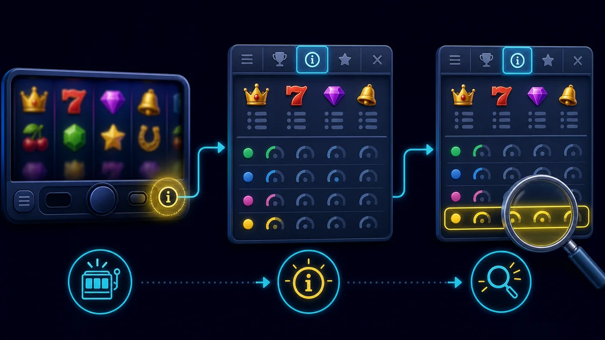 ลำดับเปิดข้อมูลเกม เข้า Paytable และตรวจ RTP ของเวอร์ชันที่เล่น